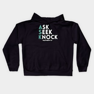 Ask Seek Knock Kids Hoodie